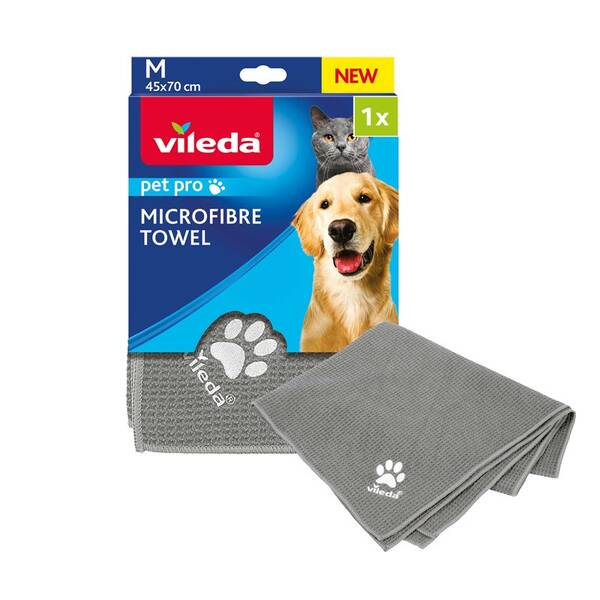 Uterák Vileda Pet Pro 45×70 cm, 1 ks sivý


