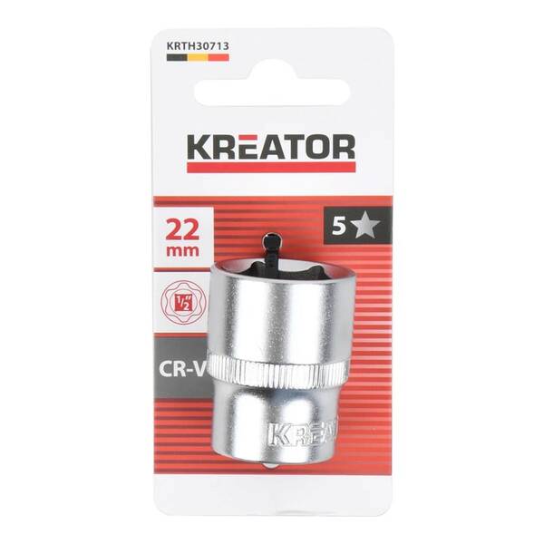 Nástrčná hlavica Kreator KRTH30713 1/2" 22mm 

