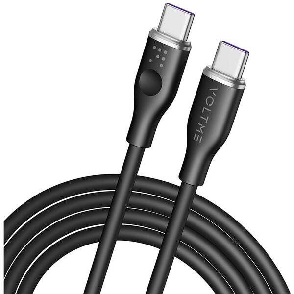 Kábel Voltme Powerlink Moss Series USB-C/USB-C, CTC 5A/100W 1,8m čierny

