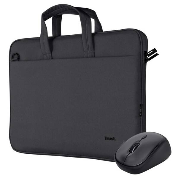 Brašna na notebook Trust 16" Bologna bag + bezdrátová myš čierna

