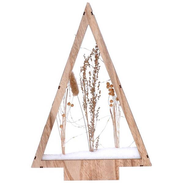 LED dekorácie Solight zasnežené zimné kvety, 37cm, 2x AA 

