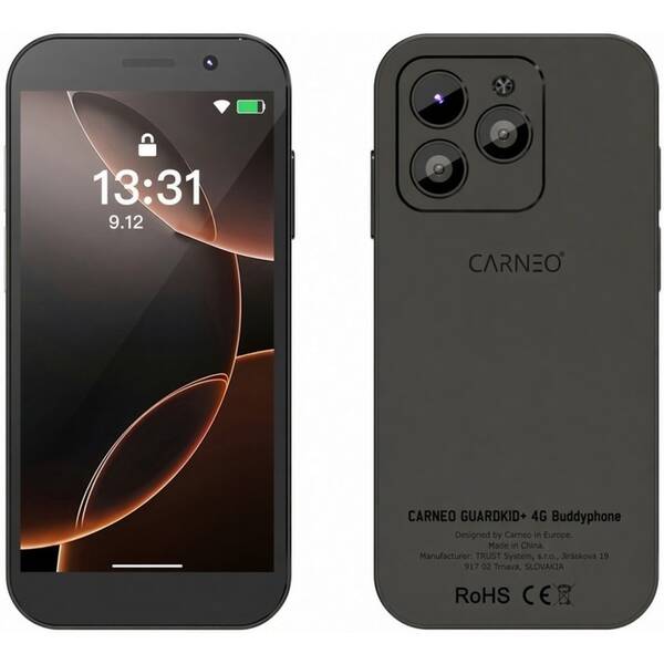 Mobilný telefón Carneo Guardkid+4G Buddyphone čierny

