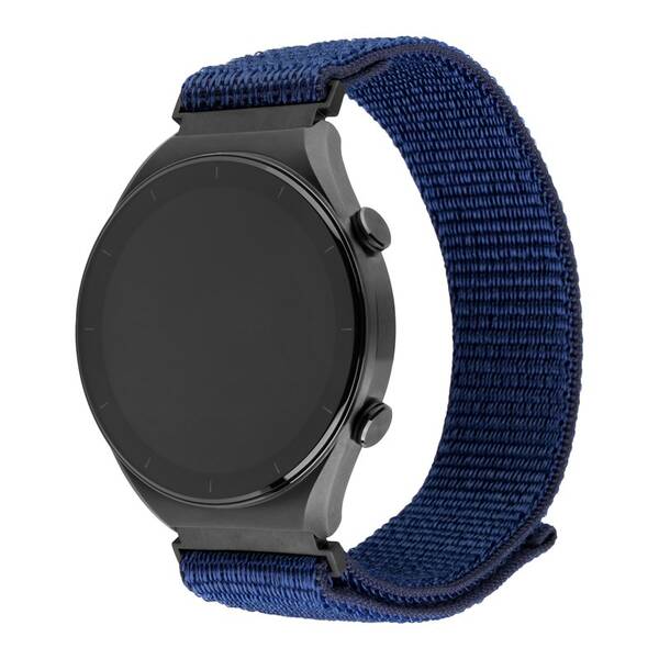 Remienok FIXED Nylon Sporty Strap na Garmin Quick Release 22mm modrý

