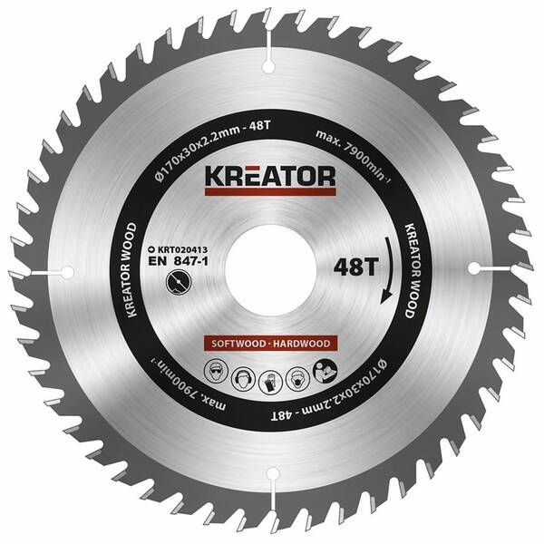 Pílový kotúč Kreator KRT020413170mm 48T 

