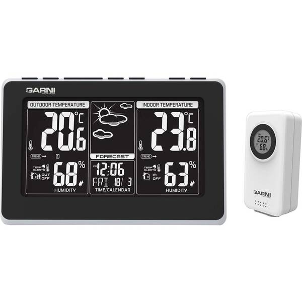 Meteorologická stanica GARNI 560 EASY II čierna/strieborná

