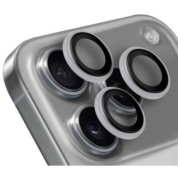 Ochranné sklo šošovky fotoaparátu Obal:Me na Apple iPhone 17 Pro/17 Pro Max strieborné

