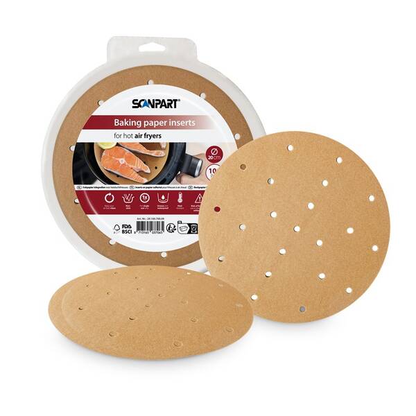 Papierové formy Scanpart SCA2910070009, 20 cm (100 ks) hnedá

