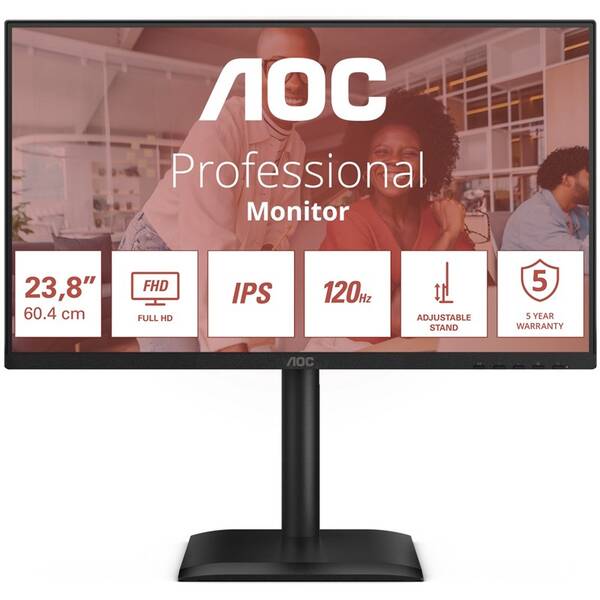 Monitor AOC 24E4U čierny

