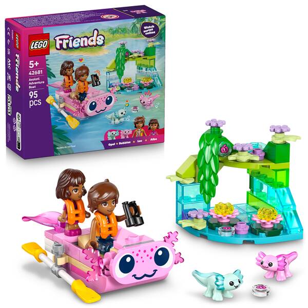Stavebnica LEGO® Friends 42681 Dobrodružný čln s axolotlami 

