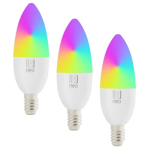 Inteligentná žiarovka IMMAX NEO LITE SMART E14, 6W, Wi-Fi, 3 ks 

