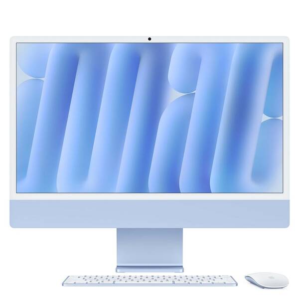 PC all in-one Apple 24" M4 10× CPU 10× GPU, 24 GB, 512 GB - modrý SK 

