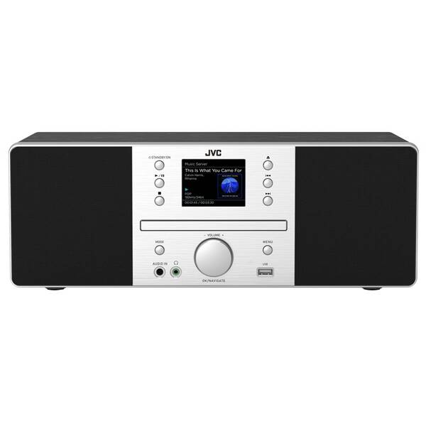 Mikro HiFi systém JVC RD-E874B čierny/strieborný

