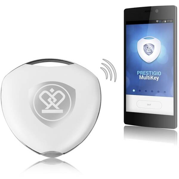 Lokátor Prestigio MultiKey Bluetooth biele

