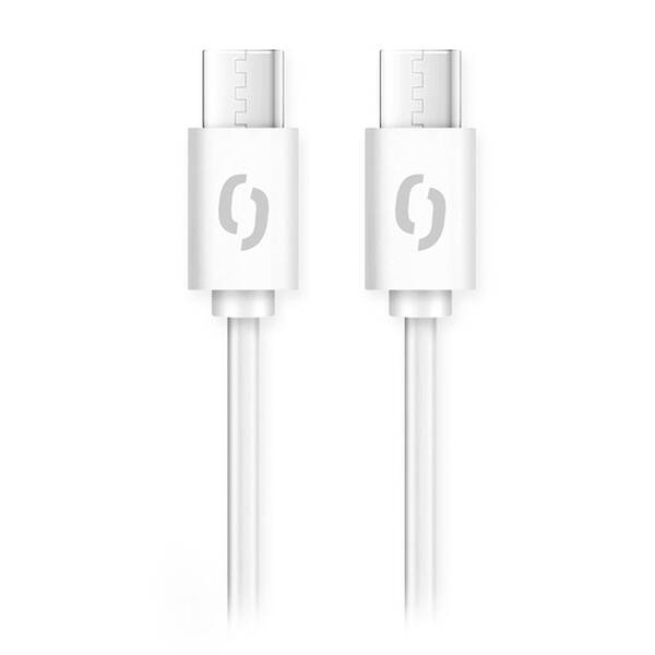 Kábel Aligator Power 100W, USB-C/USB-C, 5A, 1,5m biely

