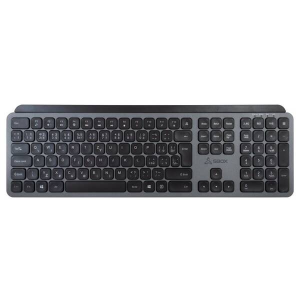 Klávesnica SBOX BT-26, CZ/SK layout čierna/sivá

