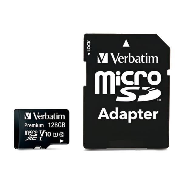 Pamäťová karta Verbatim microSDXC 128GB UHS-I V10 U1 (90R/10W) + adaptér 

