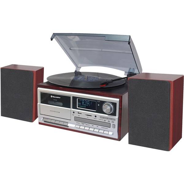 Mikro HiFi systém Roadstar HIF-8892 D+BT čierny/strieborný/hnedý

