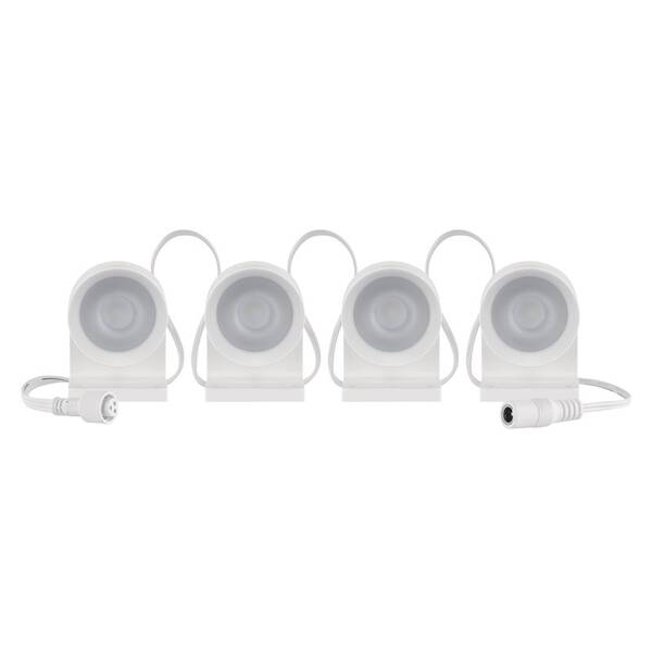 Bodové svietidlo EMOS GoSmart, 1,9 W, RGBIC+CCT (4 ks) biele

