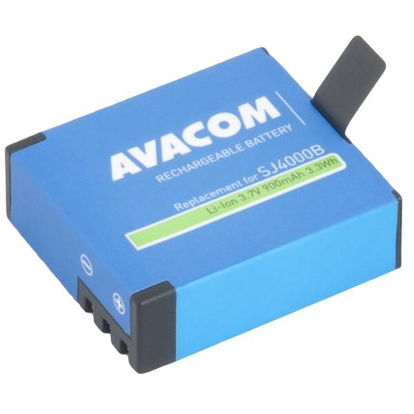Batéria Avacom Sjcam Li-Ion 3.7V 900mAh 3.3Wh Action Cam 4000, 5000, M10 modrá

