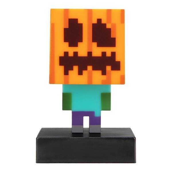 Dekoratívne LED Paladone Icon Light, Minecraft - Zombie kostlivec zelená/oranžová

