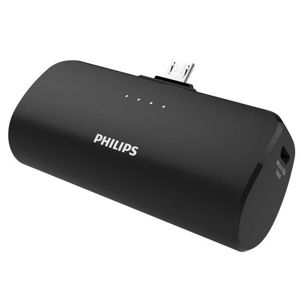 Powerbank Philips 2500mAh, Micro USB čierny

