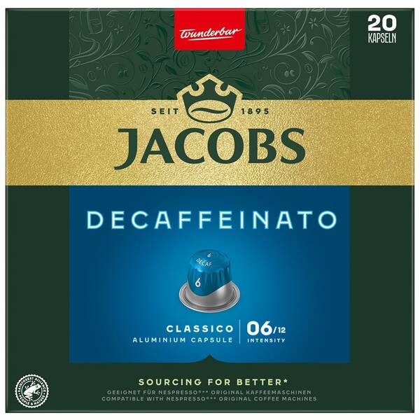 Kapsuly pre espressá Jacobs Decaffeinato (20 ks) 


