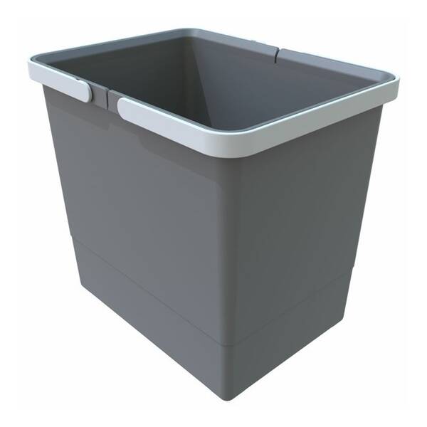 Odpadkový kôš Elletipi Cover BIG, 15 l, 28 × 22,5 × 30 cm sivý

