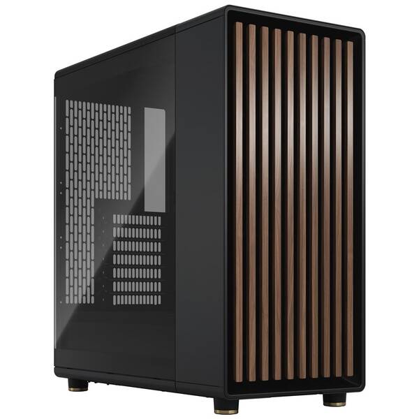 Case FRACTAL DESIGN Charcoal Black Tempered Glass Light Tint čierna

