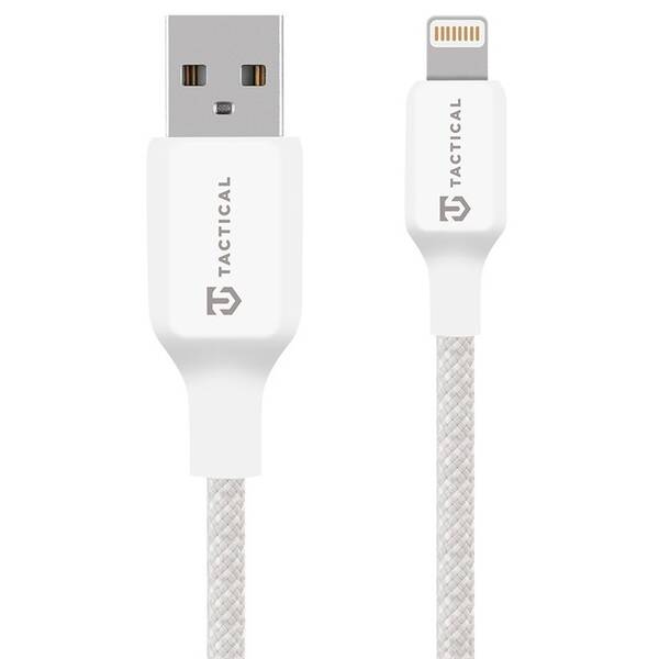 Kábel Tactical Stitch Thread USB-A/Lightning 1m biely

