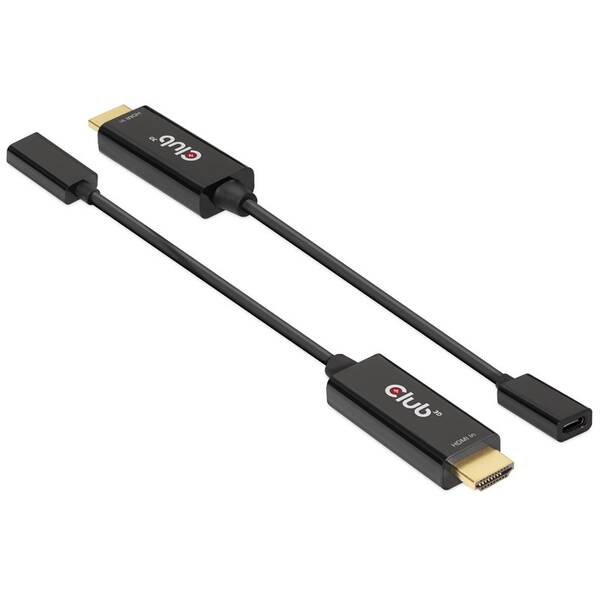 Redukcia Club3D HDMI/USB-C, aktívna čierna

