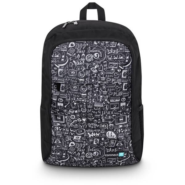 Batoh na notebook Connect IT Doodle na 15.6“ čierny

