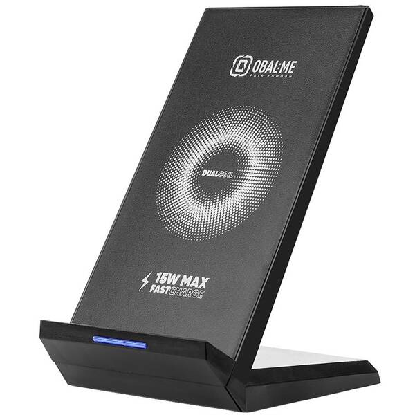 Bezdrôtová nabíjačka Obal:Me StandCharger 15W čierna

