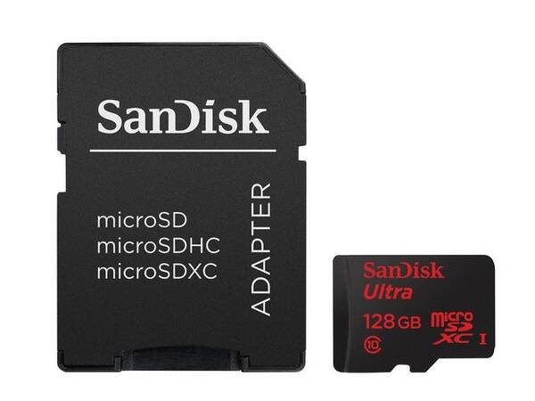Pamäťová karta SANDISK 128GB UHS-I U1 (80R/10W) + adapter 

