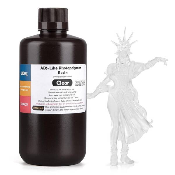 UV resin Elegoo ABS-like 1kg priehľadná

