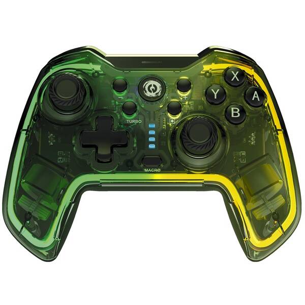 Gamepad Canyon GPW-02 RGB 5v1 (Nintendo Switch, iOS 13.0, Android, PC, PS3) priehľadný

