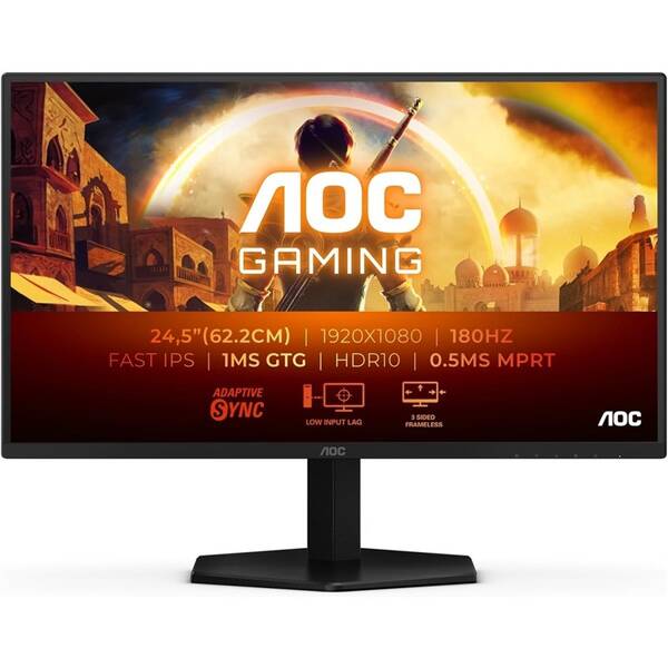 Herný monitor AOC 25G42E čierny/červený

