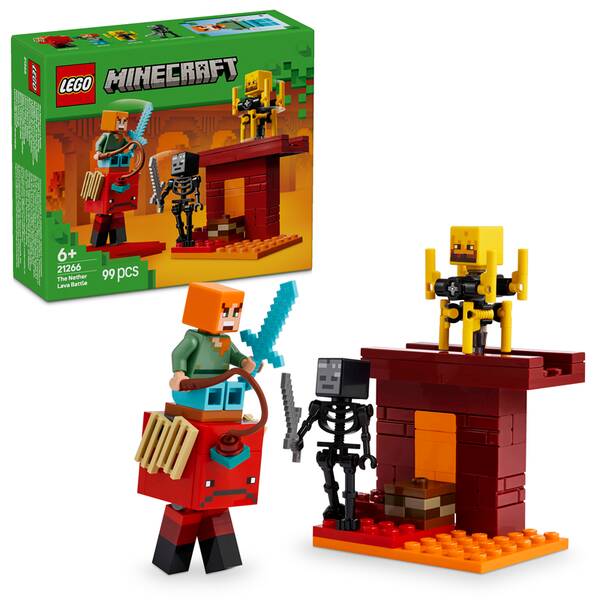 Stavebnica LEGO® Minecraft®  21266 Lávová bitva v Netheru 

