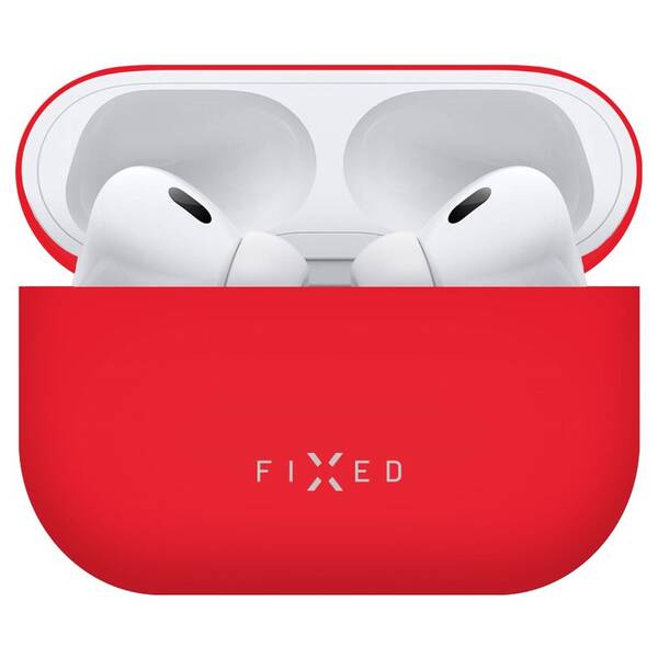Puzdro FIXED Silky pre Apple AirPods Pro 2 červené


