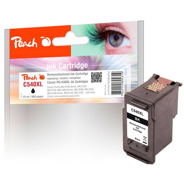 Cartridge Peach Canon PG-540XL, 680 strán čierna

