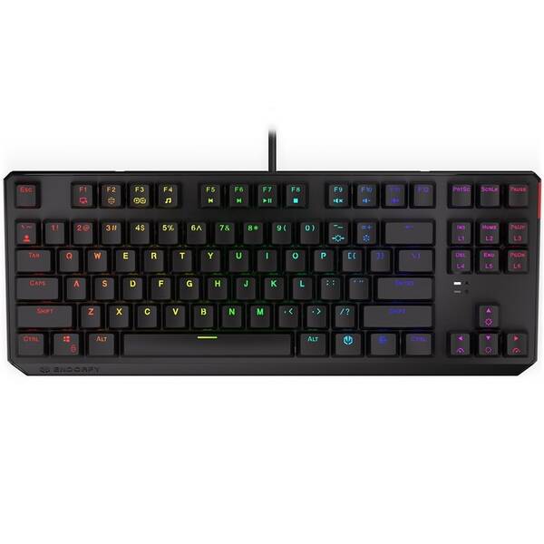 Klávesnica ENDORFY Thock TKL Kailh Brown, RGB, CZ/SK layout čierna

