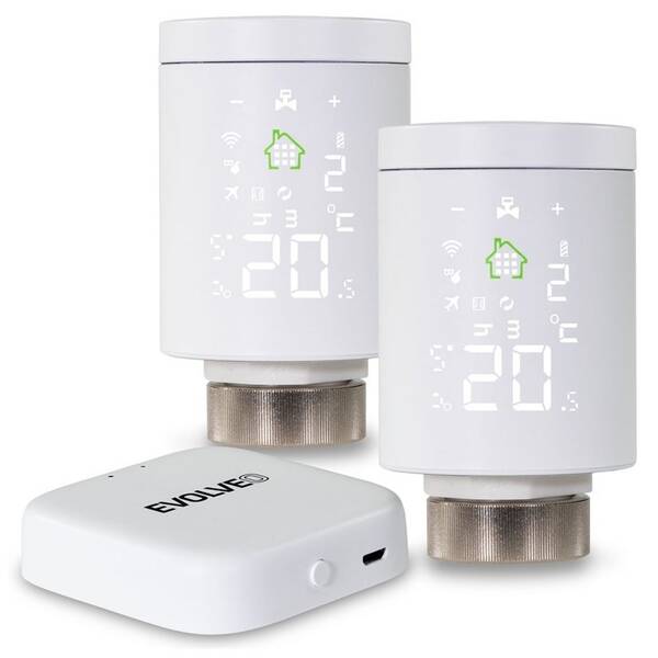 Bezdrôtová termohlavica Evolveo Heat M30v2 Starter Pack, 2x hlavica + centrálna jednotka 

