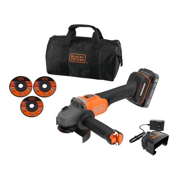 Uhlová brúska akumulátorová Black-Decker BCG6L8D1S-QW (s batériou) 

