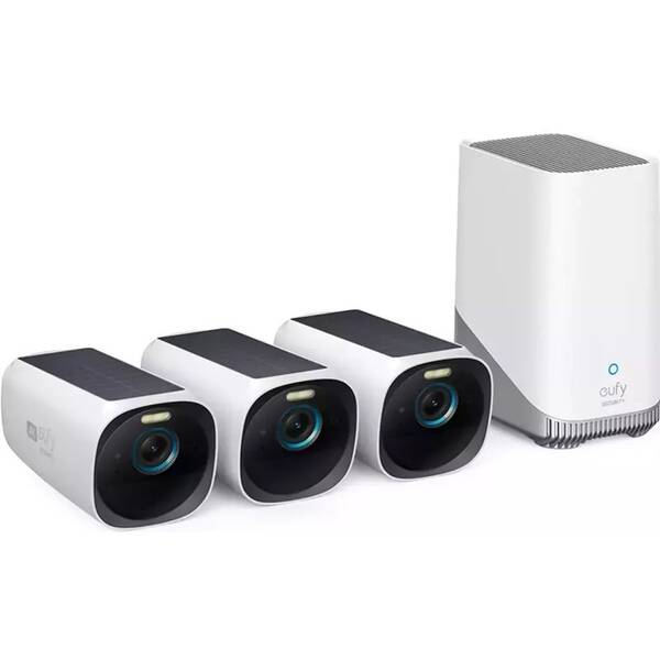 IP kamera Anker eufy S330 4K (3 ks + HomeBase 3) biely

