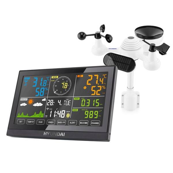 Meteorologická stanica Hyundai WSP 5200 WIFI čierna

