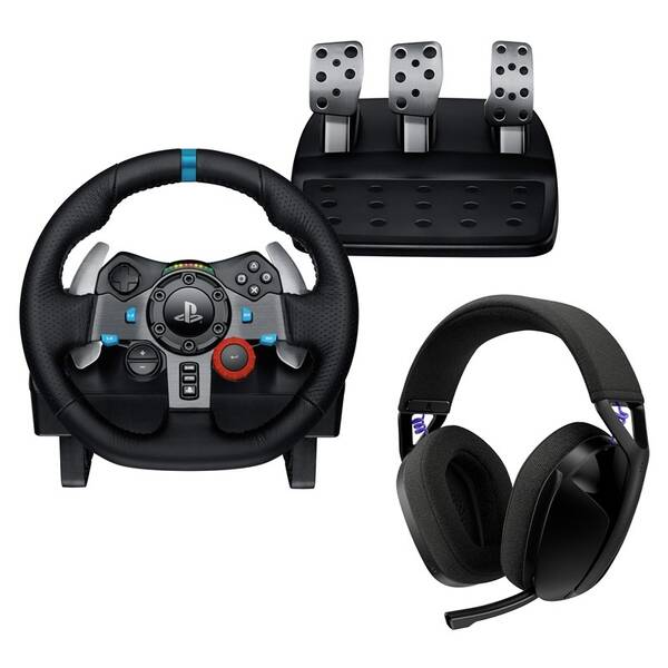 Volant Logitech G29 Driving Force PS5/PS4 + Headset G321 čierny

