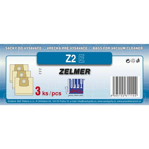 Vrecká pre vysávače Jolly Z 2 E (3 ks) 

