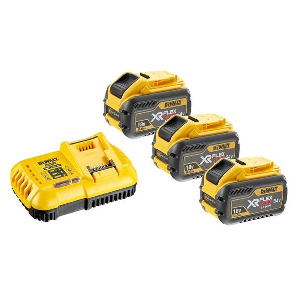 Set batérie a nabíjačky Dewalt XR FLEXVOLT DCB118X3 


