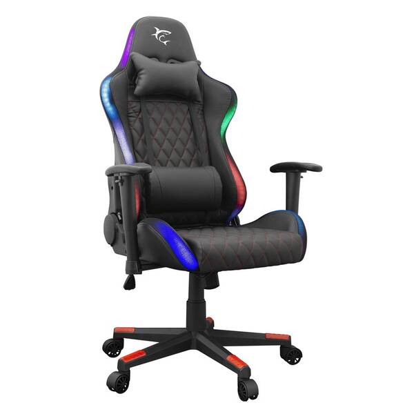 Herná stolička White Shark THUNDERBOLT s RGB čierna

