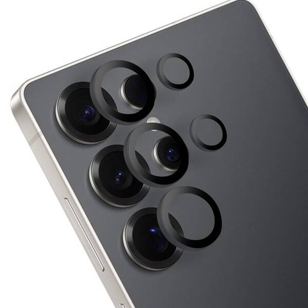 Ochranné sklo šošovky fotoaparátu Obal:Me Lens Protector na Samsung Galaxy S25 Ultra čierne

