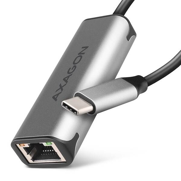 Sieťová karta Axagon USB-C 3.2 Gen 1 - 2.5 Gigabit Ethernet sivá

